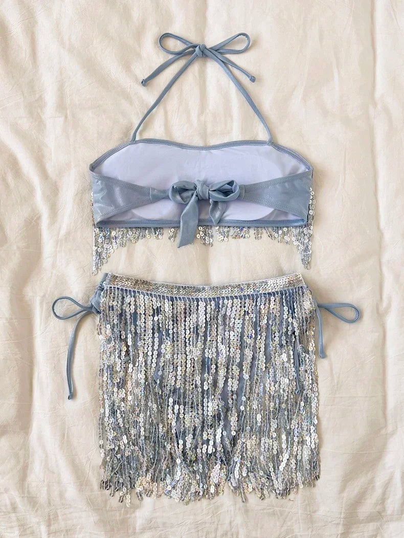 Shiny Glitter Bikini Set