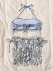 Shiny Glitter Bikini Set