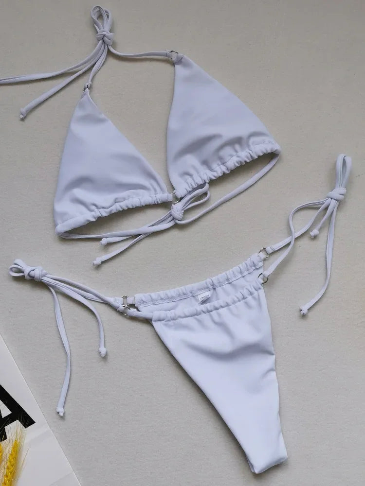 Polka Dot Mini Micro String Bikini