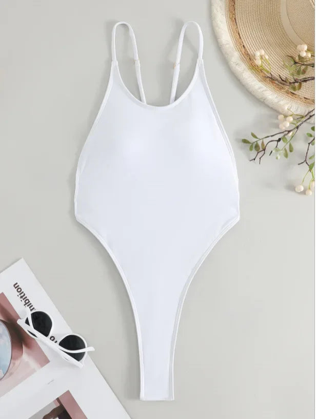 Sexy Extreme G String Mini Micro Thong Women Swimwear One Piece Swimsuit