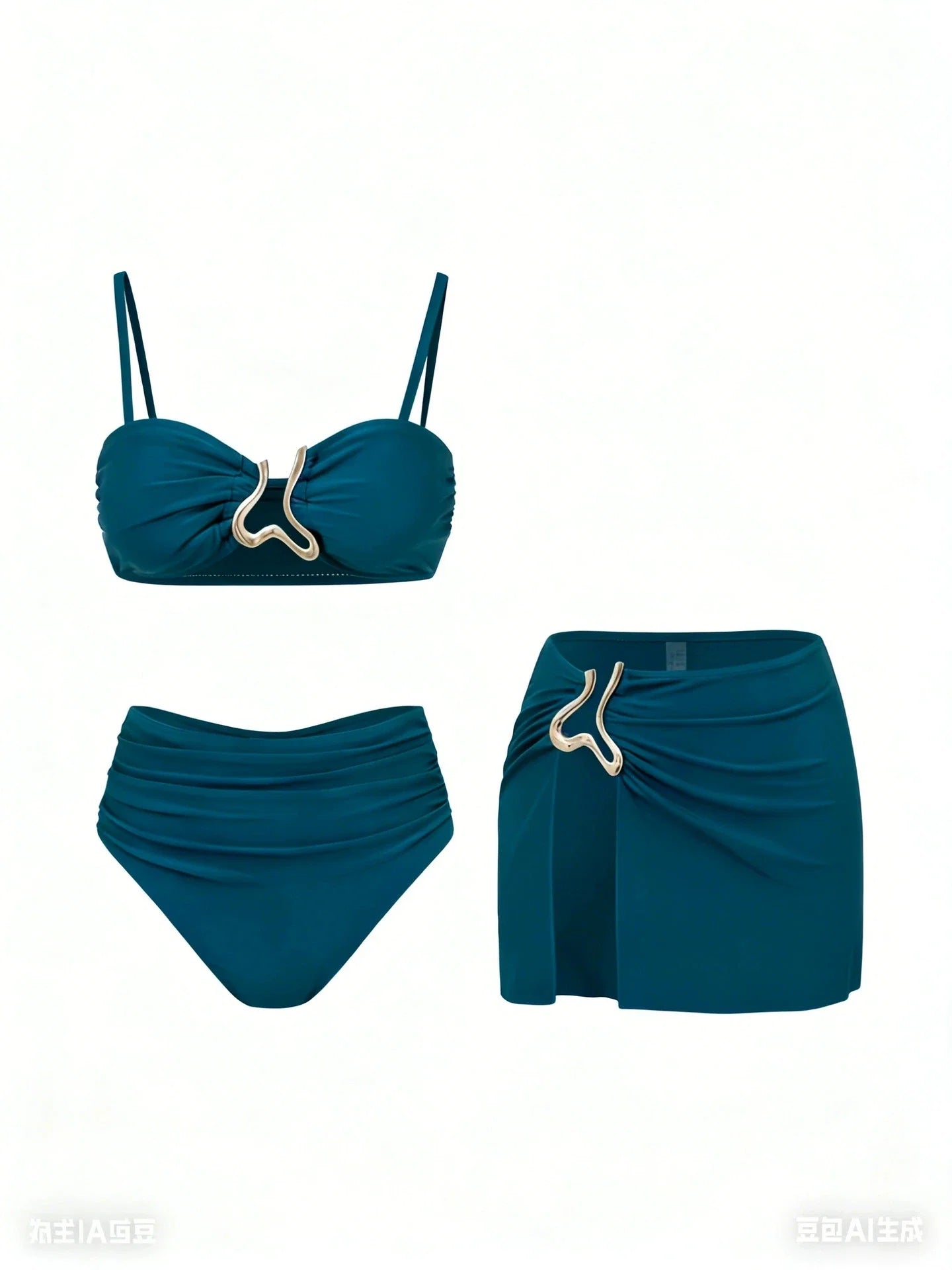 Sexy Detachable Shoulder Bikini Set