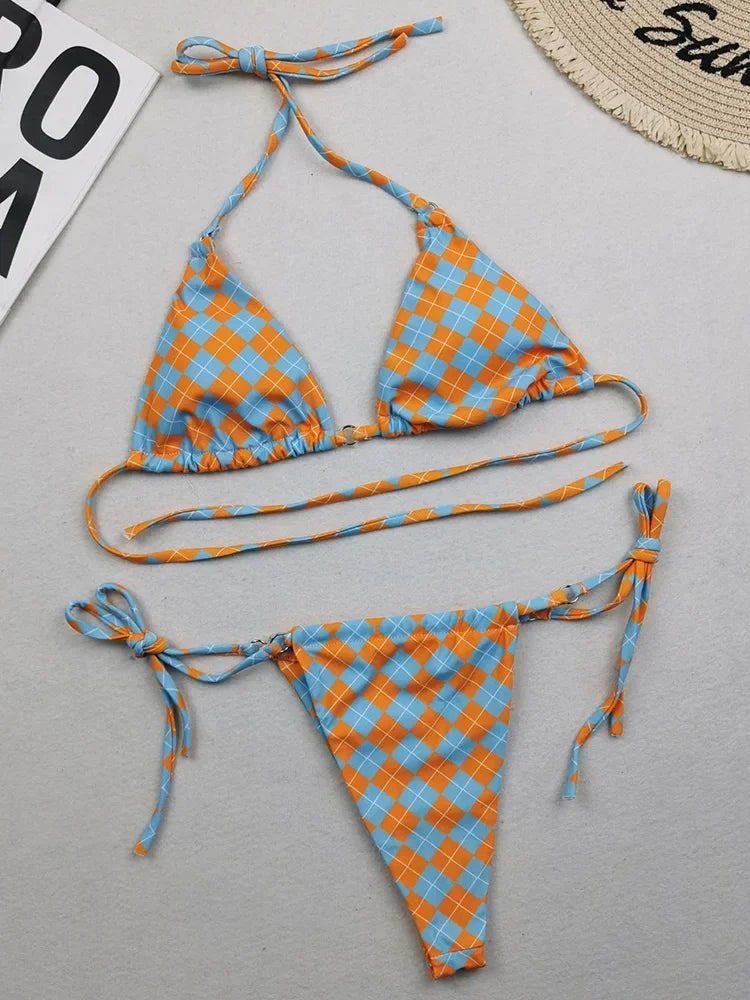 Polka Dot Mini Micro String Bikini