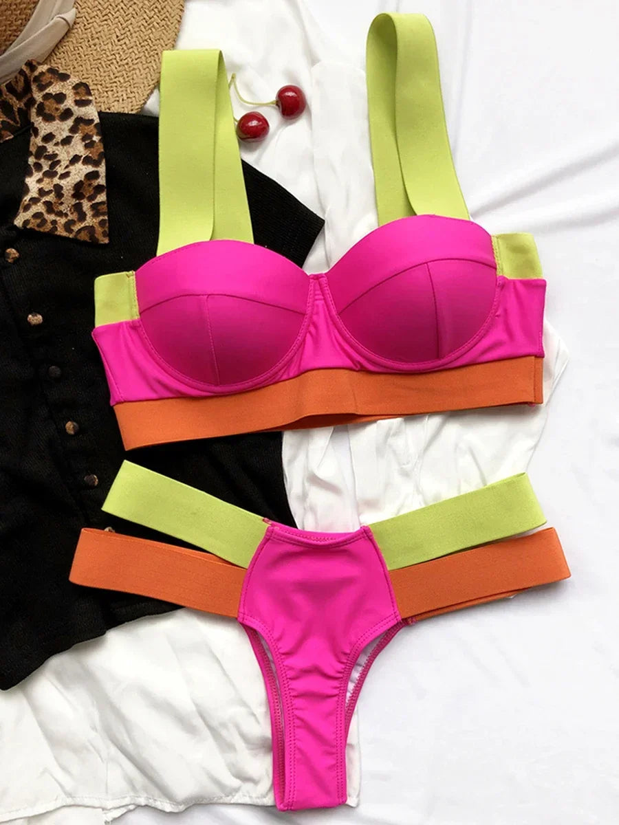 Leopard High Waist Bikini