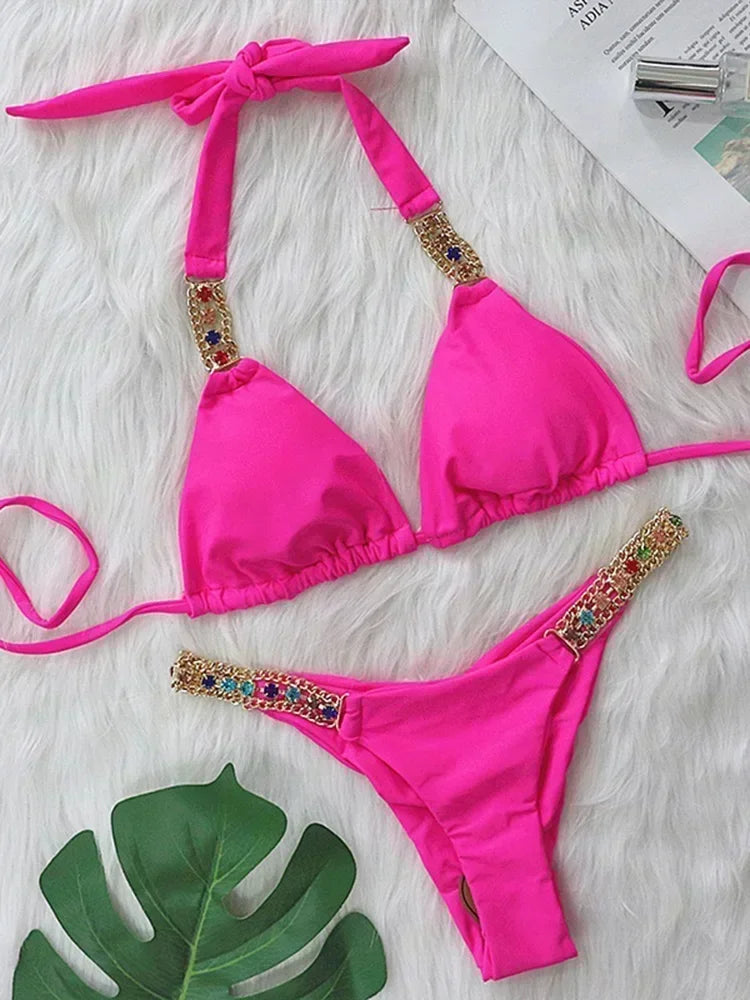 Rhinestone Swimsuit