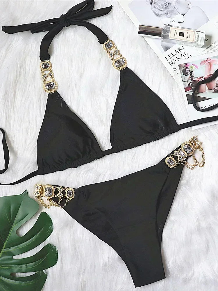 Rhinestone Swimsuit