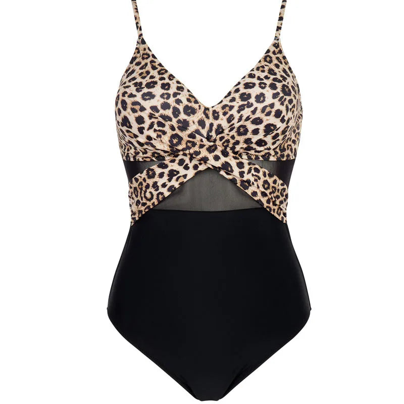 S - XXL Sexy Mesh See Through Women Swimwear One Piece Swimsuit