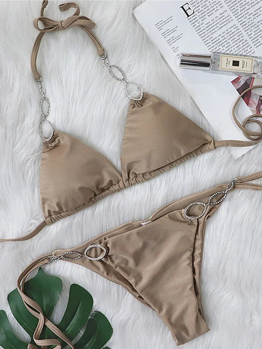 New Shiny Crystal Diamond Bikini