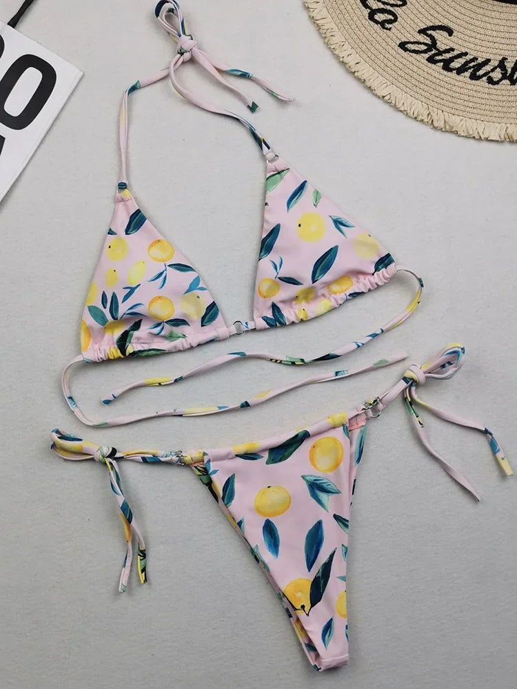 Polka Dot Mini Micro String Bikini