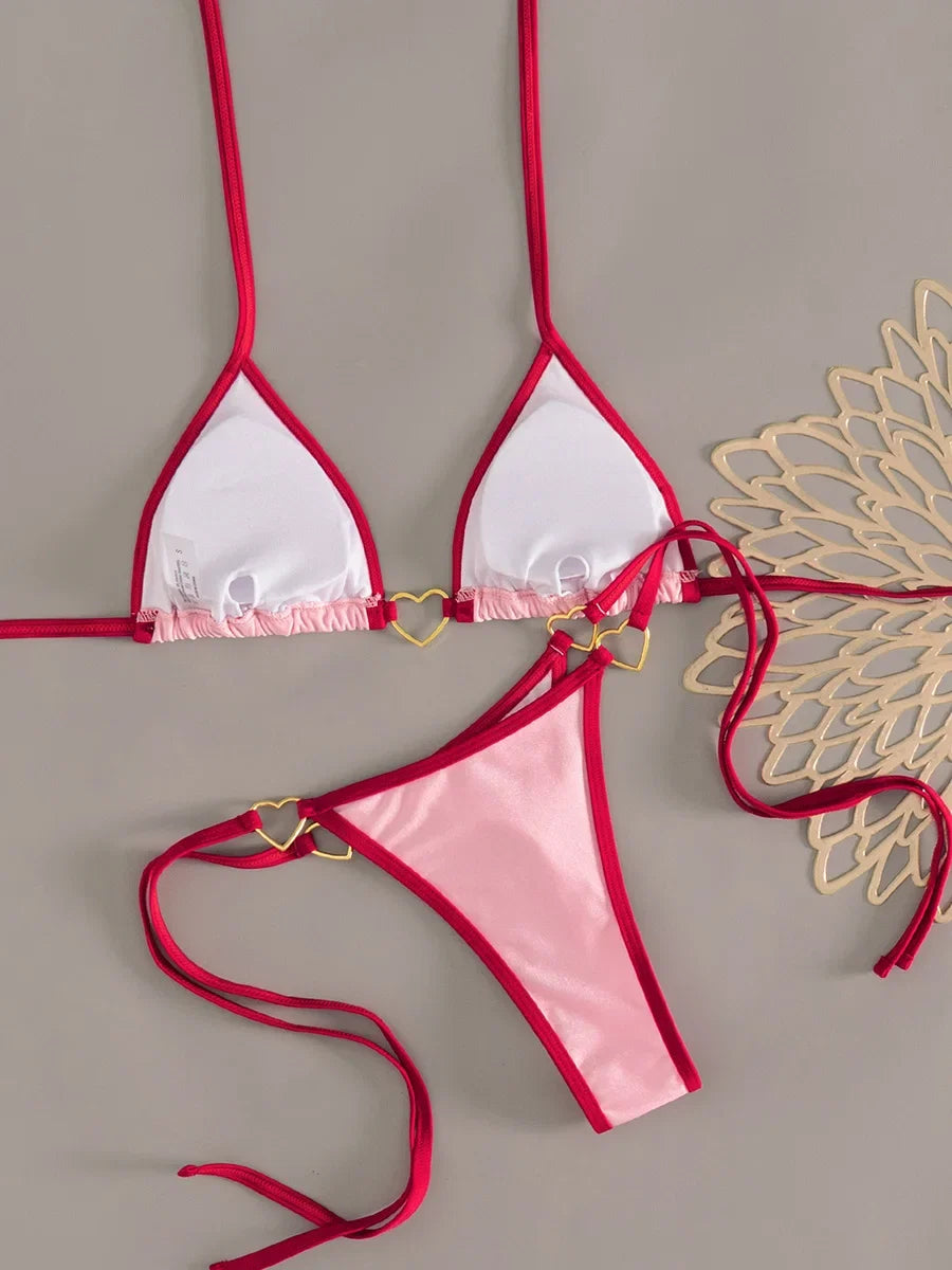 XS - L Halter Mini Micro Thong Bikini