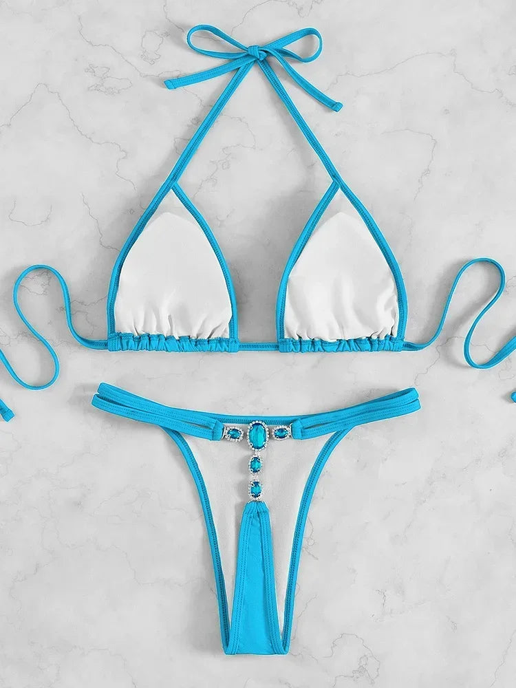 Shiny Crystal Diamond Bikini