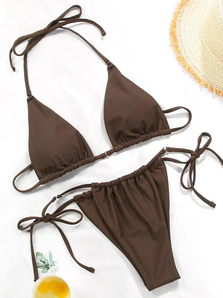 Polka Dot Mini Micro String Bikini