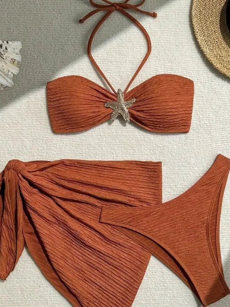 Sexy Metal Starfish Bikini