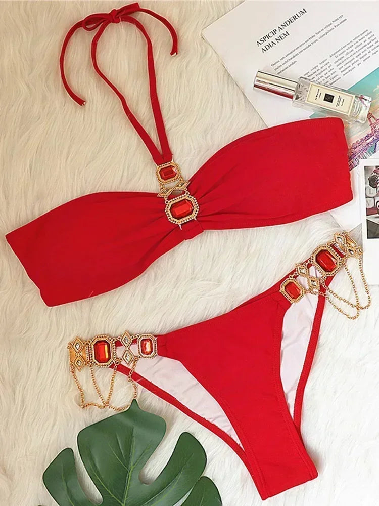 Rhinestone Swimsuit