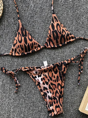 Sexy Leopard Mini Micro String Bikini