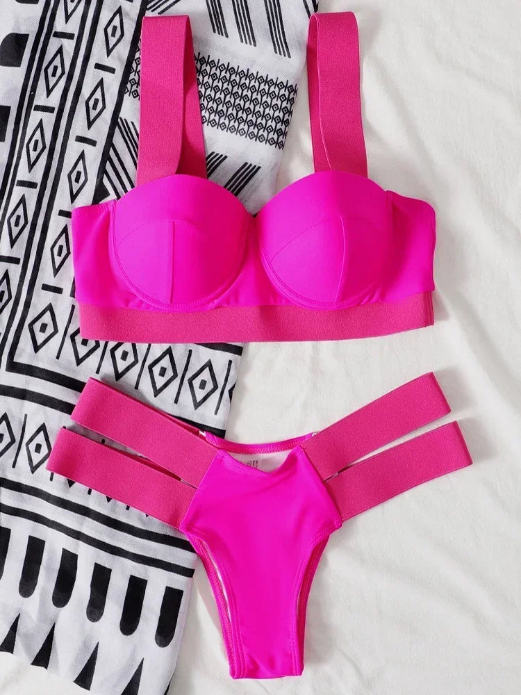 Leopard High Waist Bikini