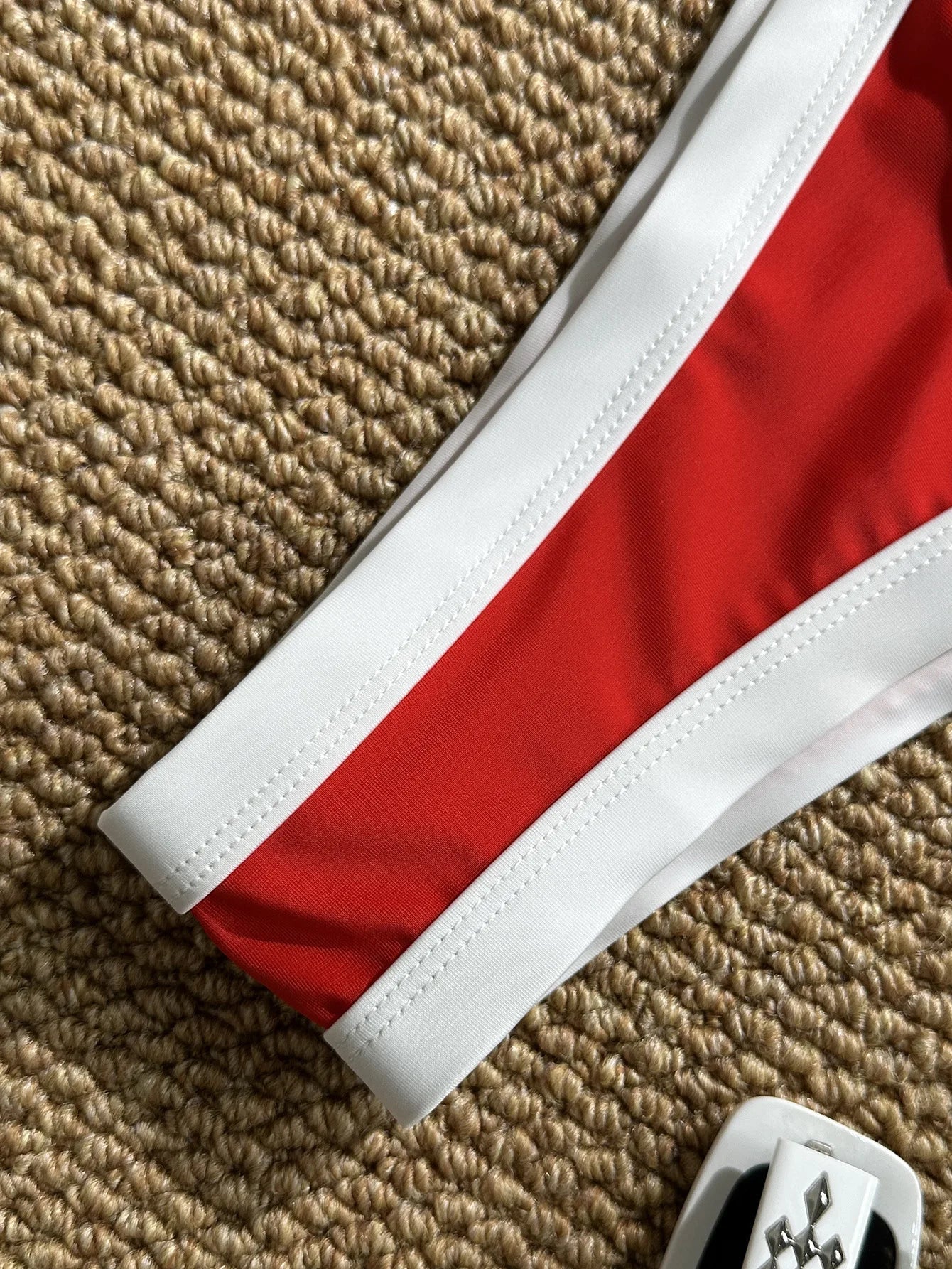 Sexy Red Contrast Bikini Set