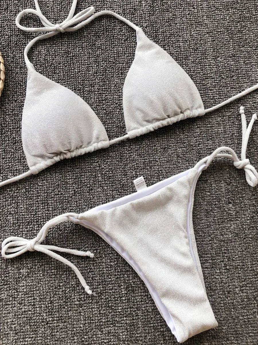 Sexy Micro Shiny Bikini