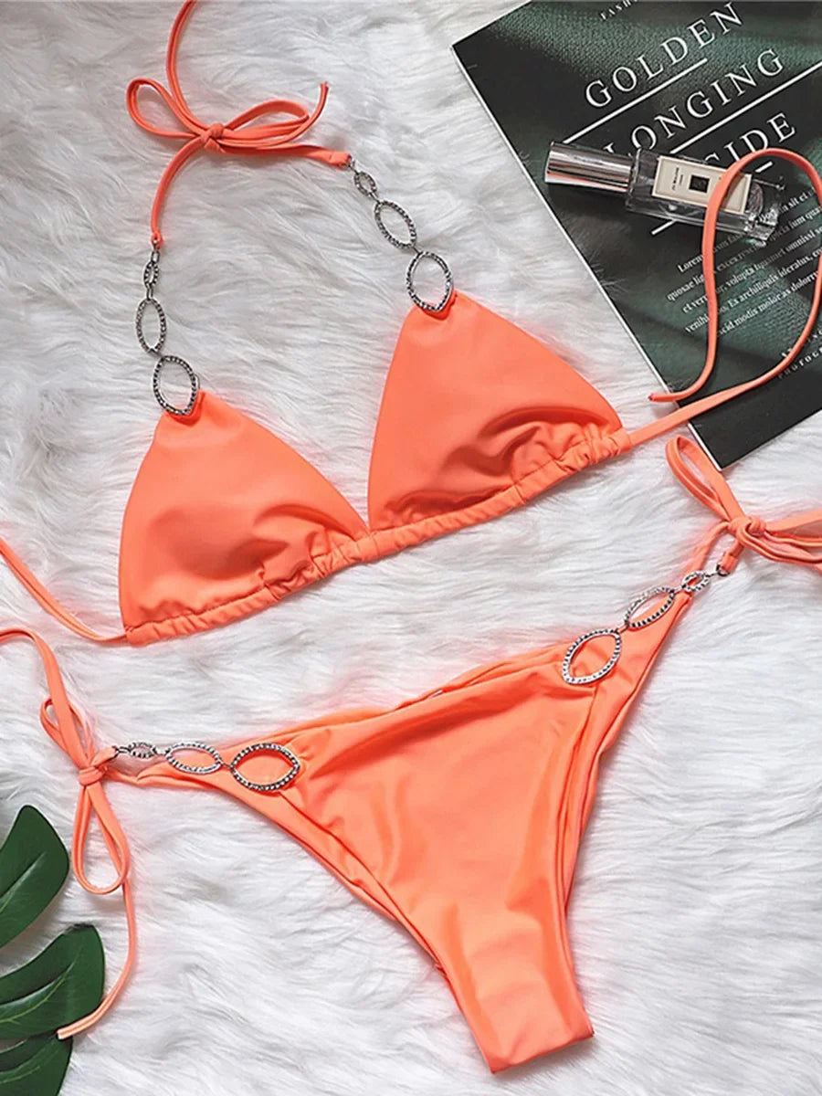 New Shiny Crystal Diamond Bikini