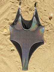 Extreme Mini Micro Thong Glitter Sparkling Women Swimwear One Piece Swimsuit