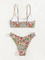Halter Cut Out Beach Bathing Suit Thong Swimwear