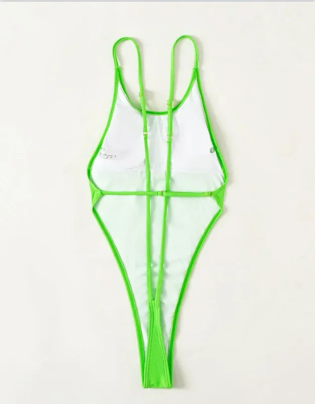 Sexy Extreme G String Mini Micro Thong Women Swimwear One Piece Swimsuit