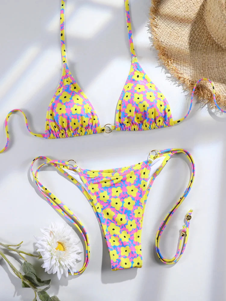 Women Swimwear Triangle Bikini