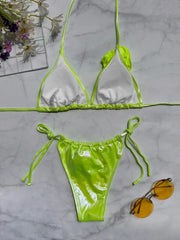 Sexy 3D Flower Micro Bikini