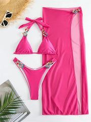 Luxury Rhinestone Bikini Set