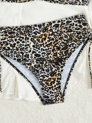 Sexy Black Leopard Print Bikini Set