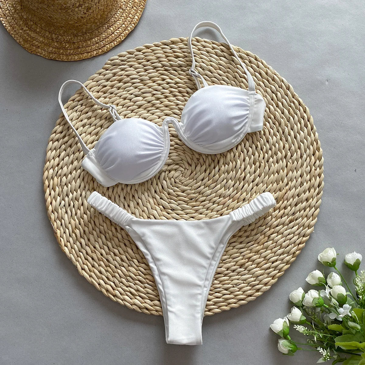 Sexy White Black Bikini