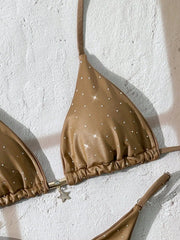 Sexy Diamond Coffee Bikini Set