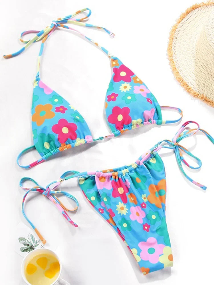 Polka Dot Mini Micro String Bikini