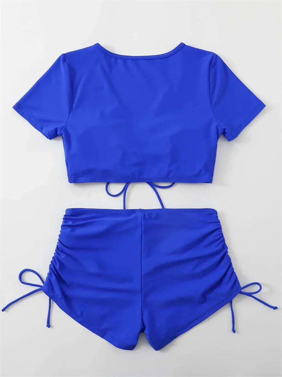 Sexy Drawstring Bikini Set