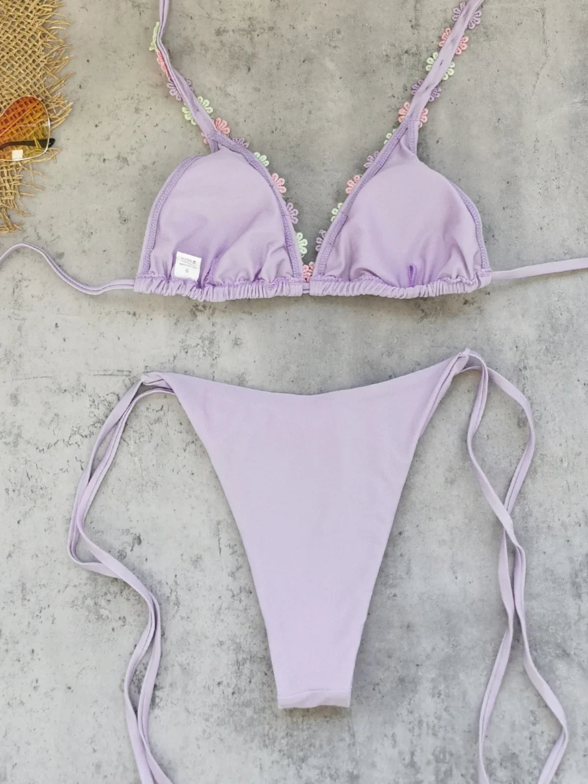 Sexy 3D Flower Bikini Set