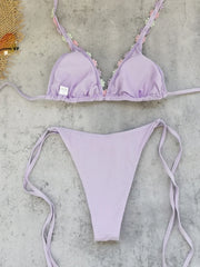 Sexy 3D Flower Bikini Set