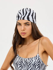 Floral Hairband Cover Up Women Print Bikini Set