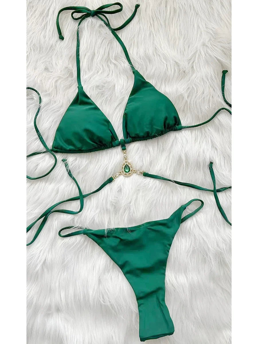 Extreme Mini Micro String Diamond Bikini