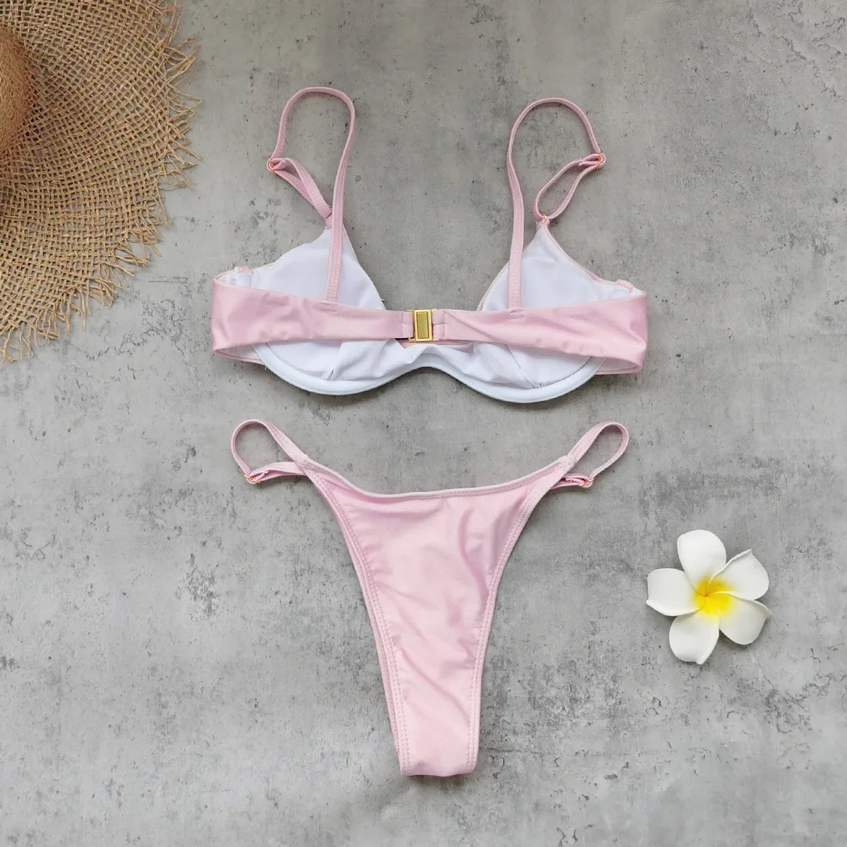 Sexy Pink Micro Bikini Set