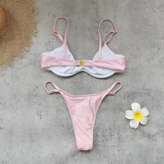 Sexy Pink Micro Bikini Set