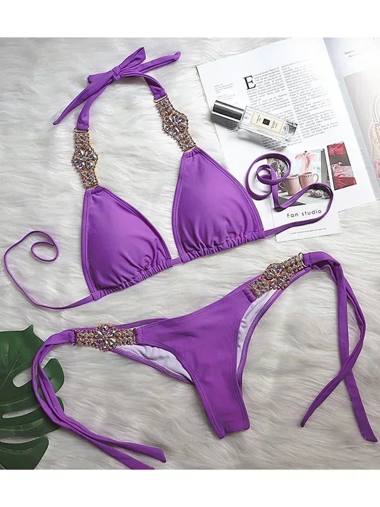 Rhinestone Swimsuit