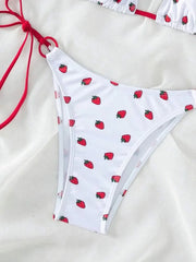 Halter Strawberry Designer Bikini