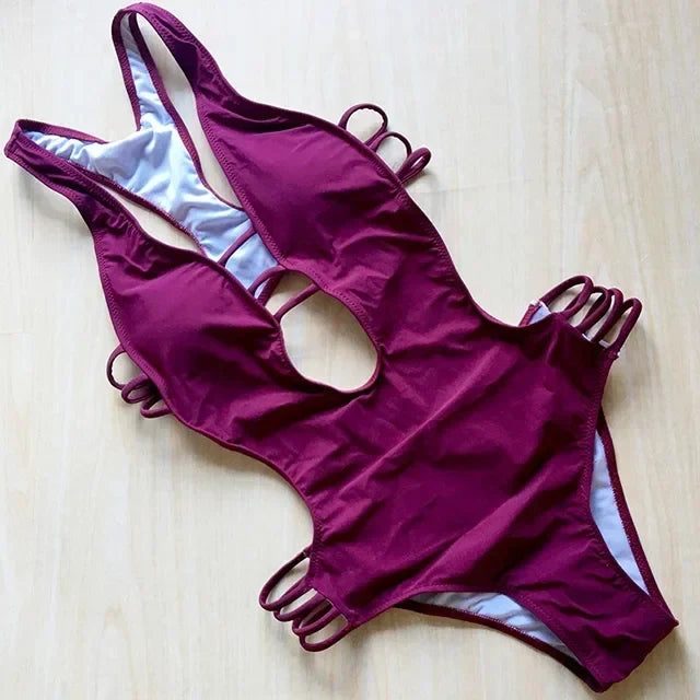 S - XXL Sexy Printed Women Swimwear One Piece Swimsuit