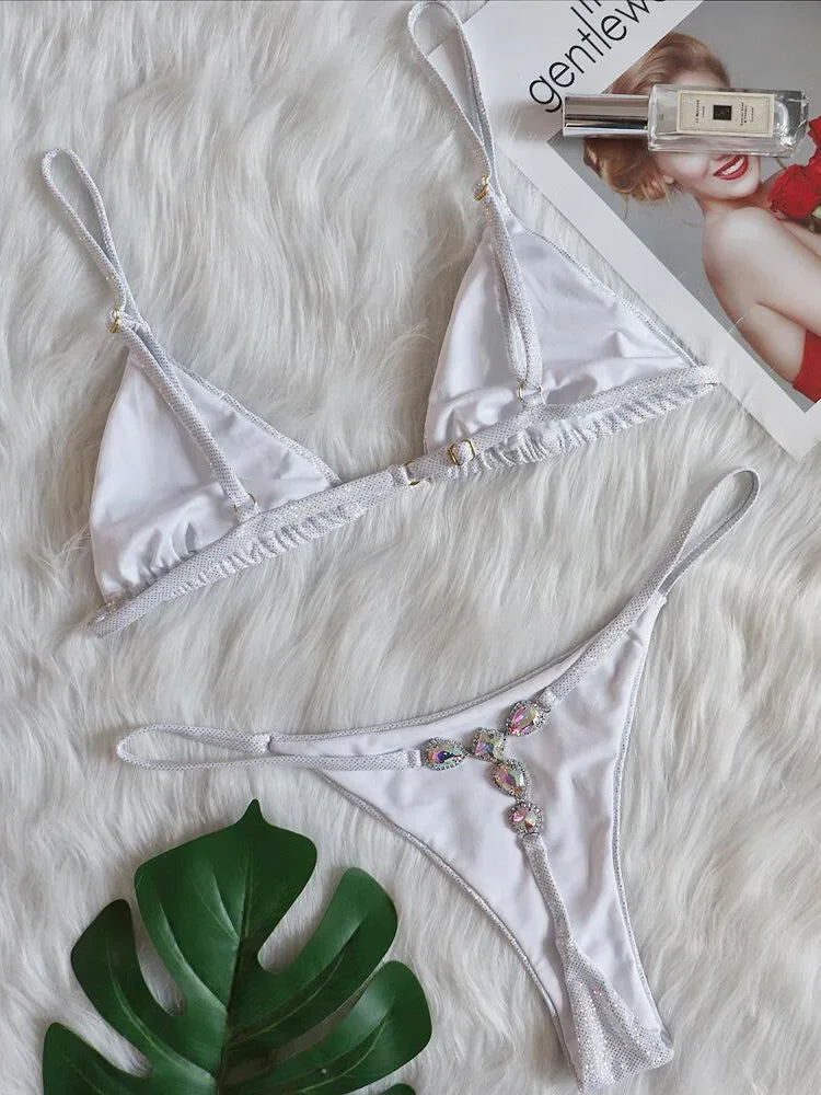 Shiny Crystal Diamond Bikini