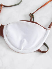 Gradient Wrinkled Underwired Brazilian Bikini