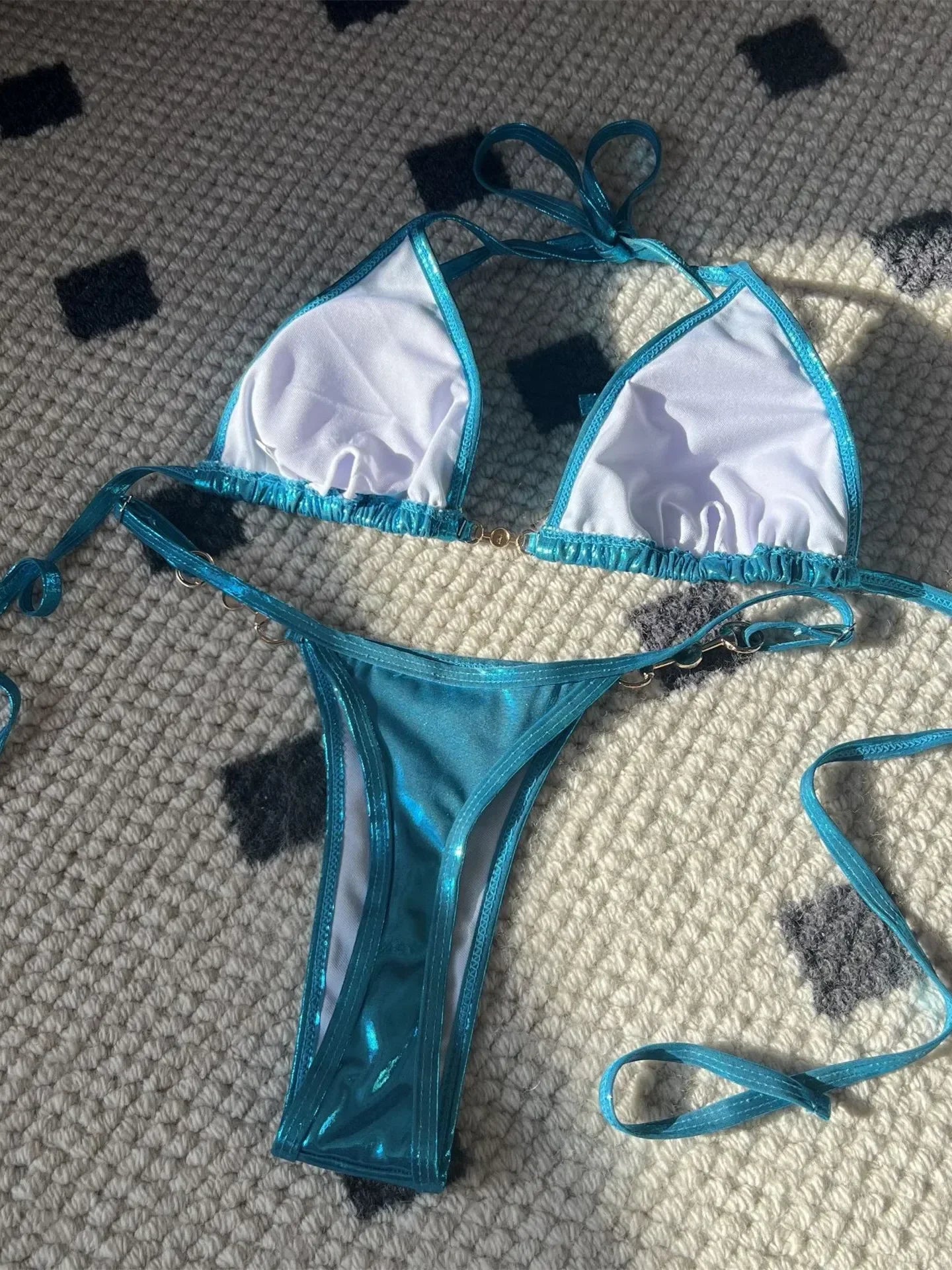 Shiny Pink Micro Bikini