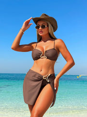 Sexy Detachable Shoulder Bikini Set
