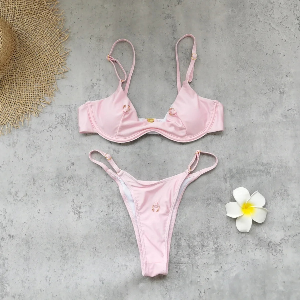 Sexy Pink Micro Bikini Set