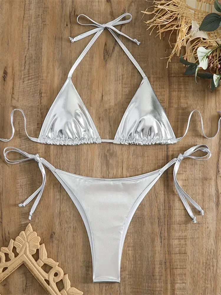 Sexy Brozing Gold Bikini