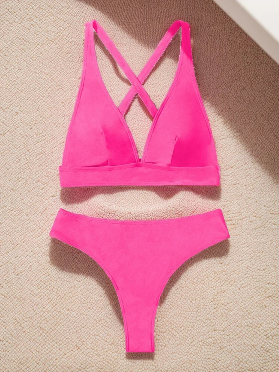 Cross Back Mini Micro Thong Bikini