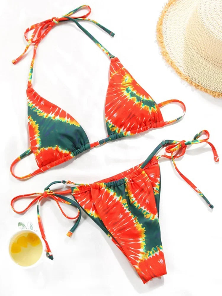 Polka Dot Mini Micro String Bikini